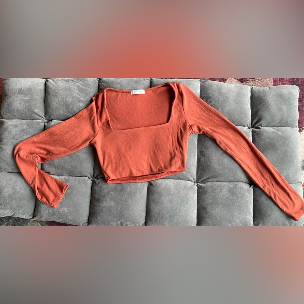 Blood Orange color crop top!
